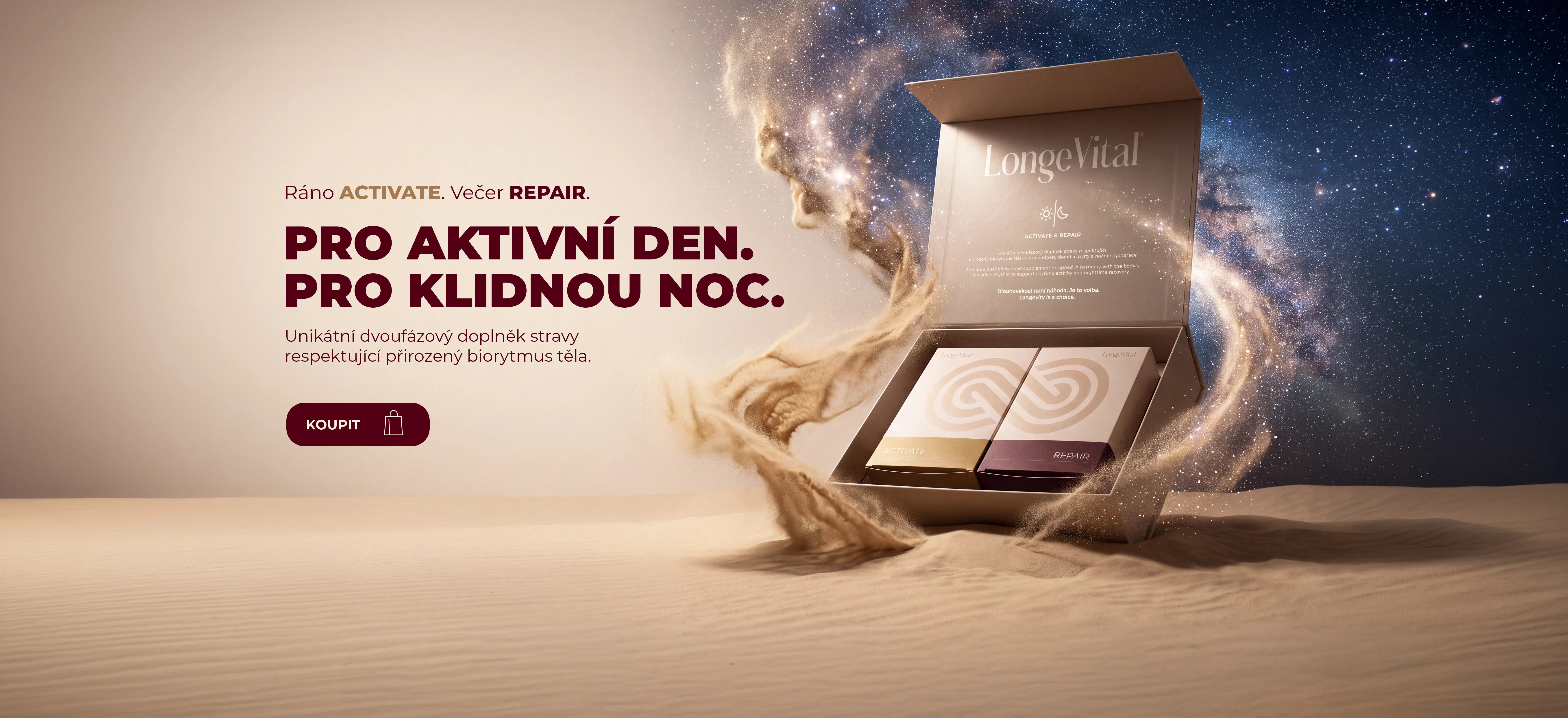 LongeVital - Pro aktivní den. Pro klidnou noc.